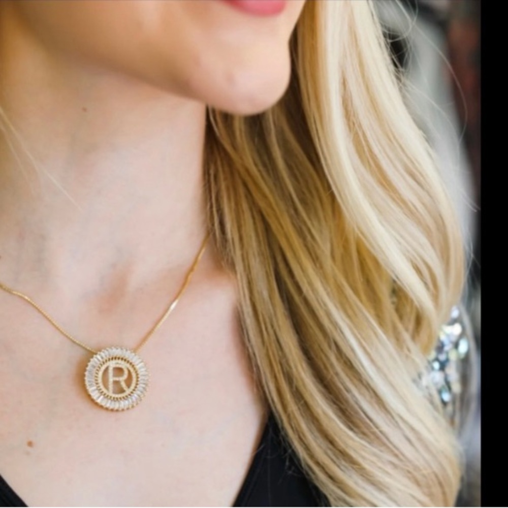 Initial Letter R Necklace